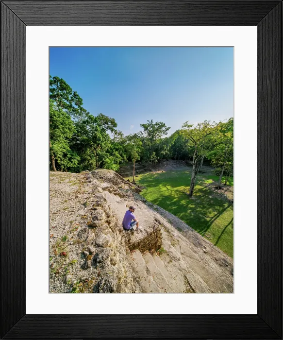 Framed Print : Plaza B, Cahal Pech Archaeological Reserve, San Ignacio, Cayo District, Belize