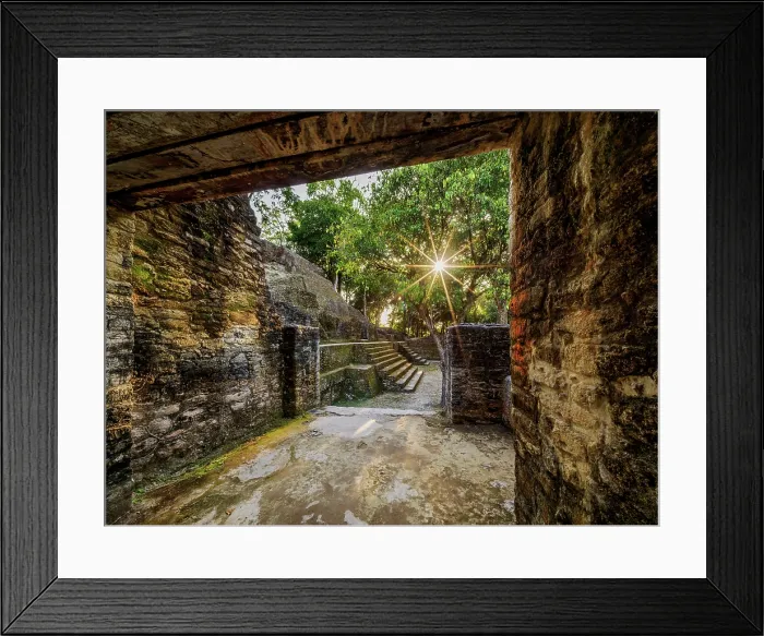 Framed Print : Plaza A, Cahal Pech Archaeological Reserve, San Ignacio, Cayo District, Belize