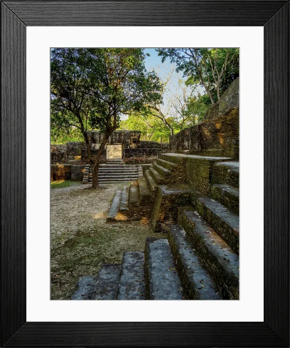 Framed Print : Plaza A, Cahal Pech Archaeological Reserve, San Ignacio, Cayo District, Belize