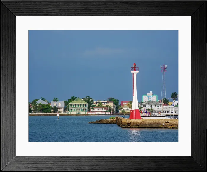 Framed Print : Baron Bliss Lighthouse, Belize City, Belize District, Belize