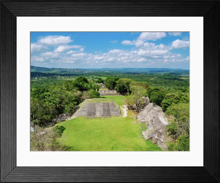 Framed Print : Xunantunich Archaeological Site, elevated view from El Castillo, Cayo District, Belize Framed Print : Xunantunich Archaeological Site, elevated view from El Castillo, Cayo District, Belize