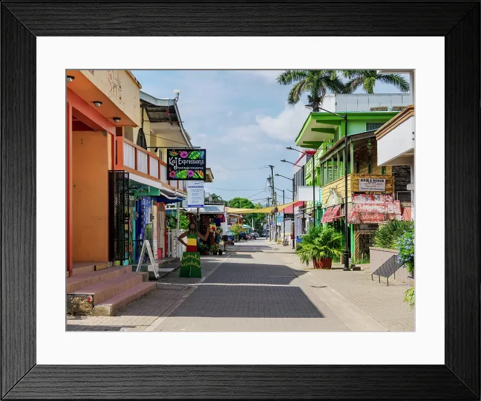 Framed Print : Burns Avenue, San Ignacio, Cayo District, Belize Framed Print : Burns Avenue, San Ignacio, Cayo District, Belize