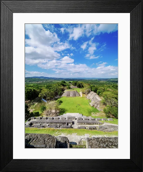 Framed Print : Xunantunich Archaeological Site, elevated view from El Castillo, Cayo District, Belize Framed Print : Xunantunich Archaeological Site, elevated view from El Castillo, Cayo District, Belize