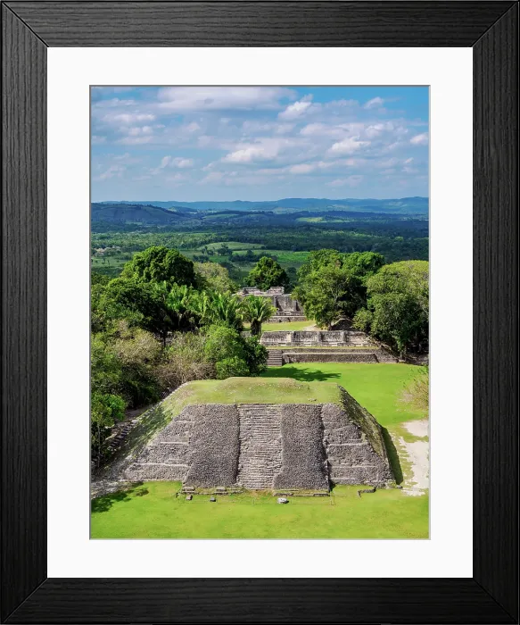 Framed Print : Xunantunich Archaeological Site, elevated view from El Castillo, Cayo District, Belize Framed Print : Xunantunich Archaeological Site, elevated view from El Castillo, Cayo District, Belize