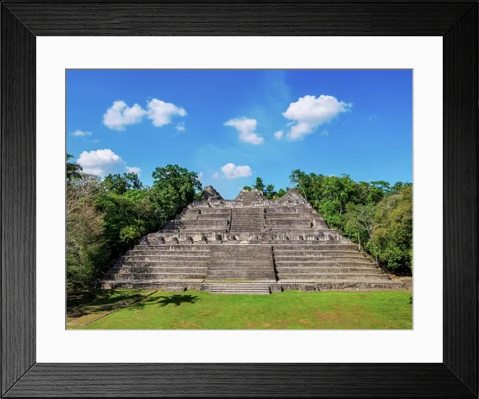 Framed Print : Caana at Plaza B, Caracol Archaeological Site, Cayo District, Belize
