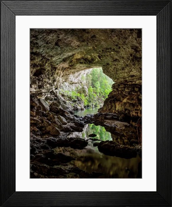 Framed Print : Rio Frio Cave, Mountain Pine Ridge Forest Reserve, Cayo District, Belize