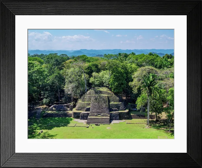 Framed Print : Plaza B, view from Caana, Caracol Archaeological Site, Cayo District, Belize Framed Print : Plaza B, view from Caana, Caracol Archaeological Site, Cayo District, Belize