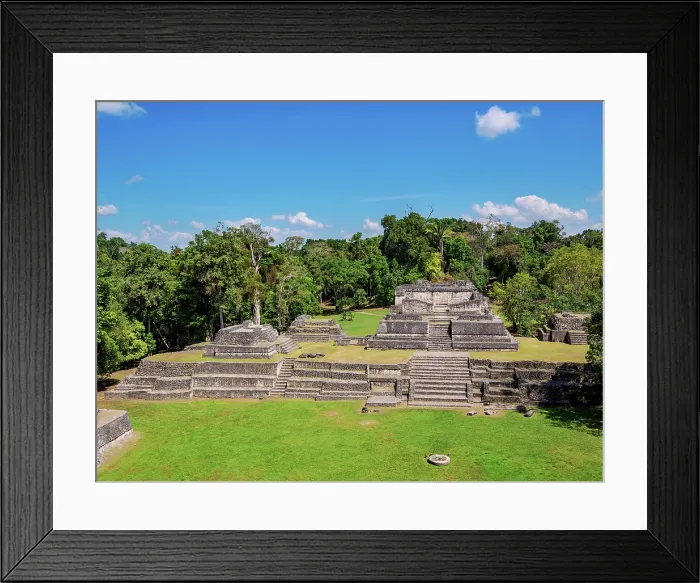 Framed Print : Temple of the Wooden Lintel, elevated view, Plaza A, Caracol Archaeological Site, Cayo District, Belize Framed Print : Temple of the Wooden Lintel, elevated view, Plaza A, Caracol Archaeological Site, Cayo District, Belize