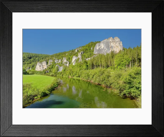 Framed Print : Rocks along Danube River, Upper Danube Nature Park, Danube Valley, Swabian Jura, Baden-Wurttemberg, Germany Framed Print : Rocks along Danube River, Upper Danube Nature Park, Danube Valley, Swabian Jura, Baden-Wurttemberg, Germany