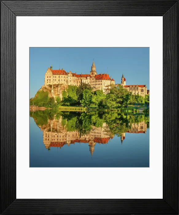 Framed Print : Sigmaringen Castle, Upper Danube Nature Park, Danube Valley, Swabian Jura, Baden-Wurttemberg, Germany