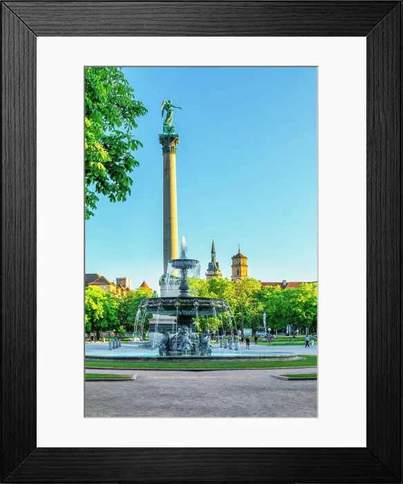 Framed Print : Schlossplatz Square with Stiftskirche Church and Jubiläumssäule Column, Stuttgart, Baden-Wurttemberg, Germany Framed Print : Schlossplatz Square with Stiftskirche Church and Jubiläumssäule Column, Stuttgart, Baden-Wurttemberg, Germany