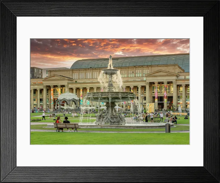 Framed Print : Schlossplatz Square with Königsbau, Stuttgart, Baden-Wurttemberg, Germany Framed Print : Schlossplatz Square with Königsbau, Stuttgart, Baden-Wurttemberg, Germany