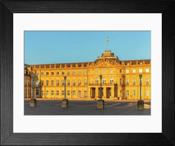 Framed Print : Neues Schloss Castle at Schlossplatz Square, Stuttgart, Baden-Wurttemberg, Germany Framed Print : Neues Schloss Castle at Schlossplatz Square, Stuttgart, Baden-Wurttemberg, Germany