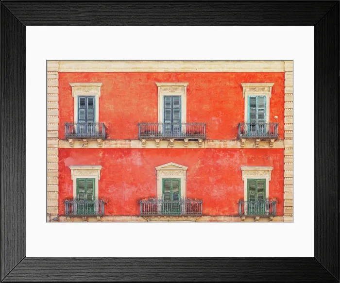 Framed Print : Traditional building, Ragusa, Ragusa province, Sicily, Italy