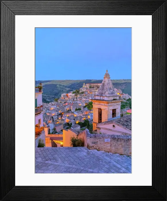 Framed Print : Ragusa Ibla view from Santa Maria delle scale church, Ragusa Ibla, Ragusa province, Sicily, Italy Framed Print : Ragusa Ibla view from Santa Maria delle scale church, Ragusa Ibla, Ragusa province, Sicily, Italy