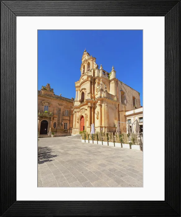 Framed Print : San Giuseppe church, Ragusa Ibla, Ragusa province, Sicily, Italy