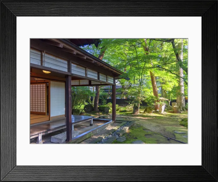 Framed Print : Kawarada-ke Samurai House on Samurai Residence Street, Kakunodate, Akita, Japan