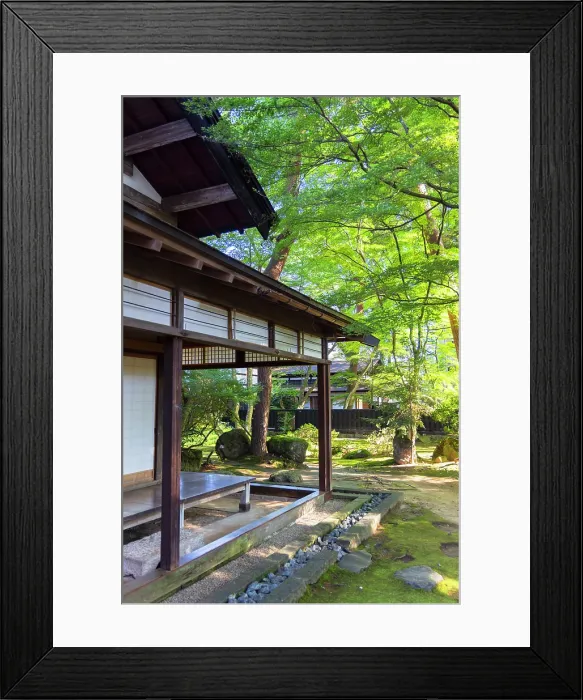 Framed Print : Kawarada-ke Samurai House on Samurai Residence Street, Kakunodate, Akita, Japan