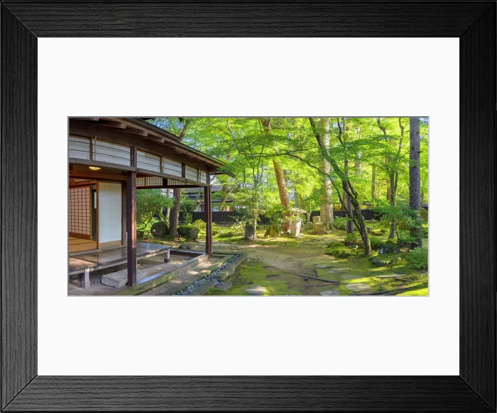 Framed Print : Kawarada-ke Samurai House on Samurai Residence Street, Kakunodate, Akita, Japan