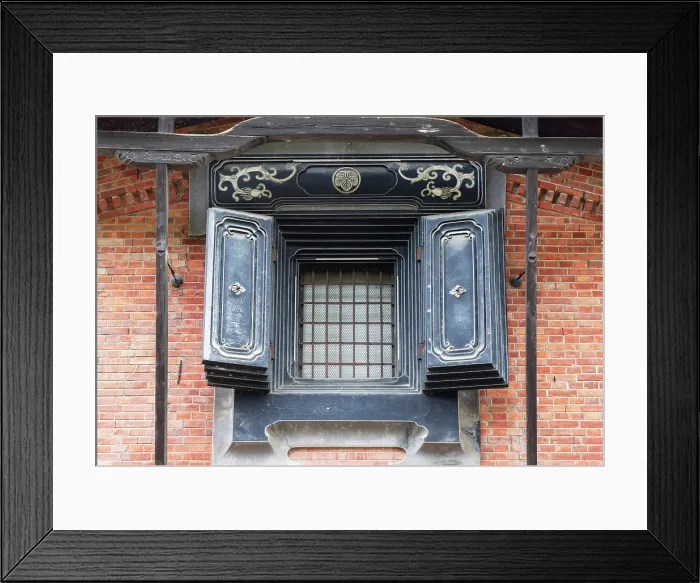 Framed Print : Window of Ando Fermenting House, Kakunodate, Akita, Japan Framed Print : Window of Ando Fermenting House, Kakunodate, Akita, Japan