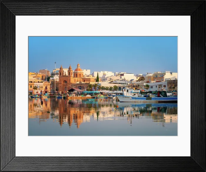 Framed Print : Fishing Harbor of Marsaxlokk, Malta Framed Print : Fishing Harbor of Marsaxlokk, Malta