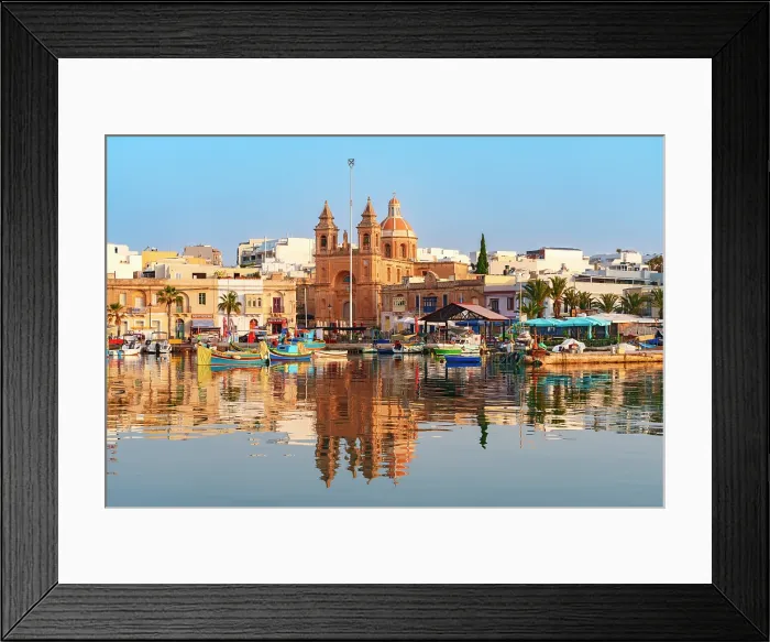 Framed Print : Fishing Harbor of Marsaxlokk, Malta Framed Print : Fishing Harbor of Marsaxlokk, Malta