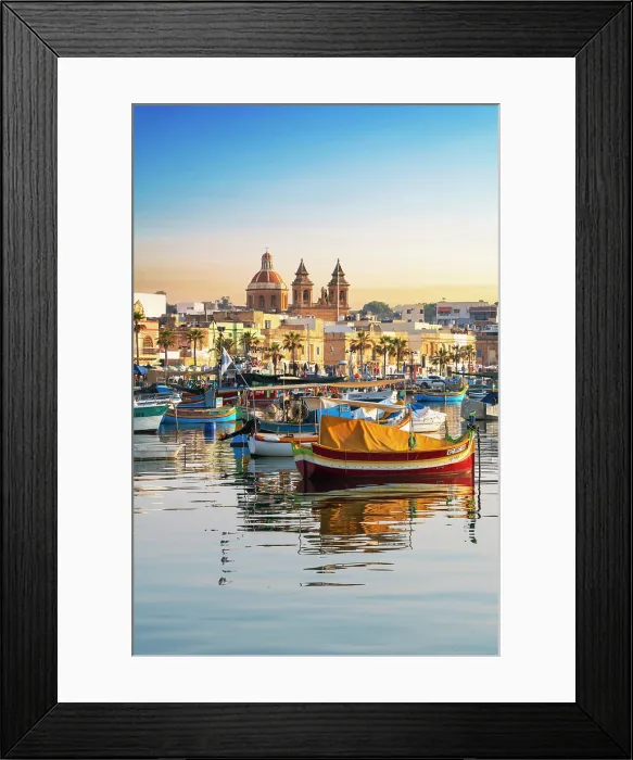 Framed Print : Fishing Harbor of Marsaxlokk, Malta Framed Print : Fishing Harbor of Marsaxlokk, Malta