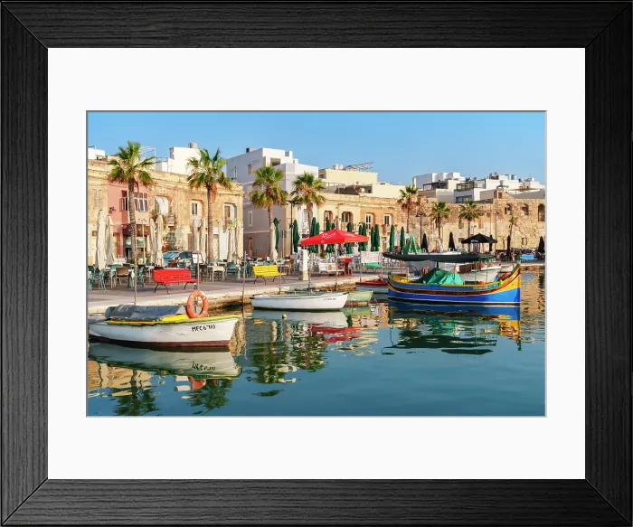 Framed Print : Fishing Harbor of Marsaxlokk, Malta Framed Print : Fishing Harbor of Marsaxlokk, Malta