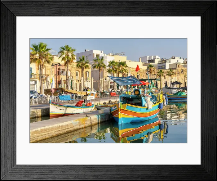 Framed Print : Fishing Harbor of Marsaxlokk, Malta Framed Print : Fishing Harbor of Marsaxlokk, Malta