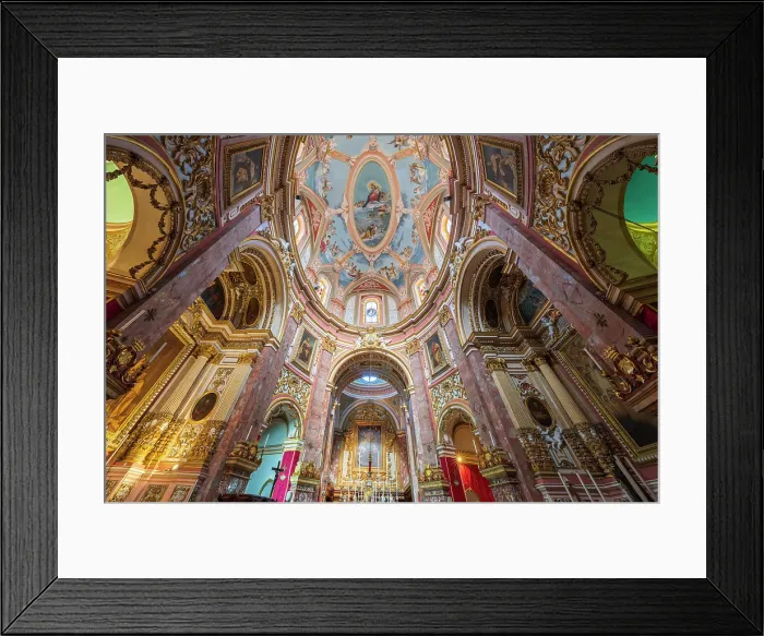 Framed Print : The Carmelite Church, Mdina (old capital of Malta), Malta