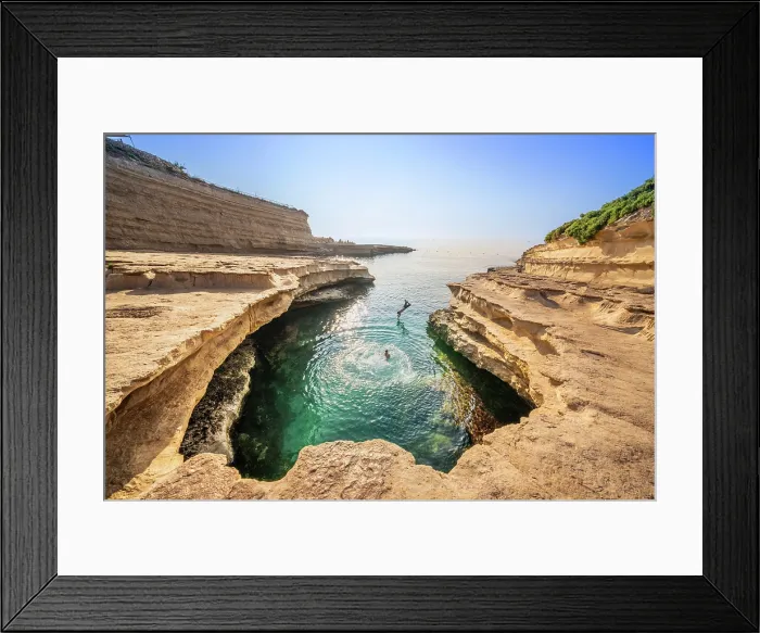 Framed Print : St.Peters Pool, Valletta, Malta Framed Print : St.Peters Pool, Valletta, Malta