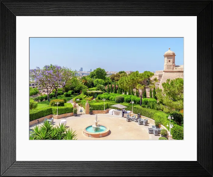 Framed Print : Phoenicia Hotel and Graden, Valletta, Malta Framed Print : Phoenicia Hotel and Graden, Valletta, Malta