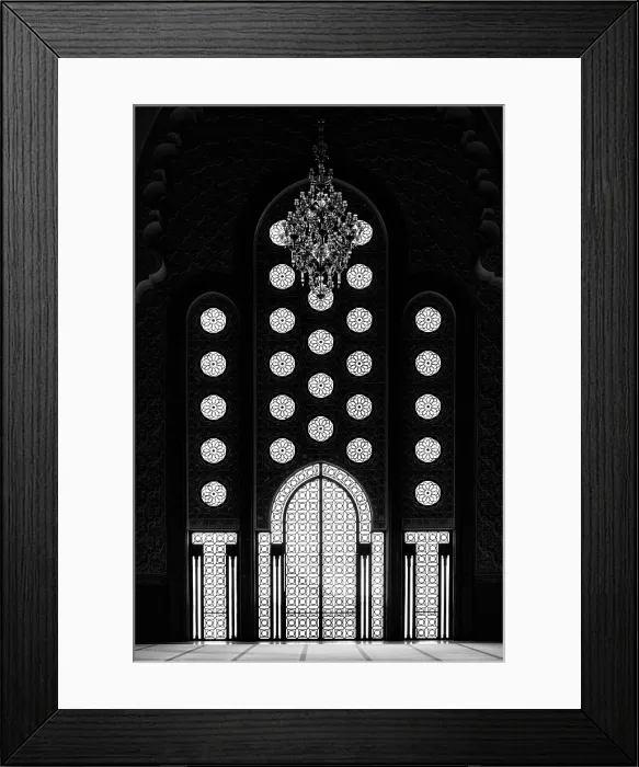 Framed Print : Arches and windows with reflections in the floor, Mosque of Hassan II, Casablanca, Northern Morocco Framed Print : Arches and windows with reflections in the floor, Mosque of Hassan II, Casablanca, Northern Morocco