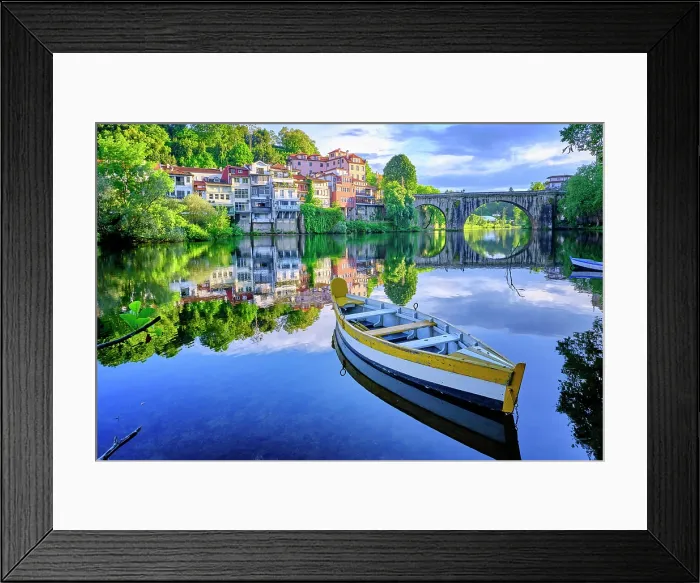 Framed Print : Amarante and the Tamega river. Minho, Portugal Framed Print : Amarante and the Tamega river. Minho, Portugal