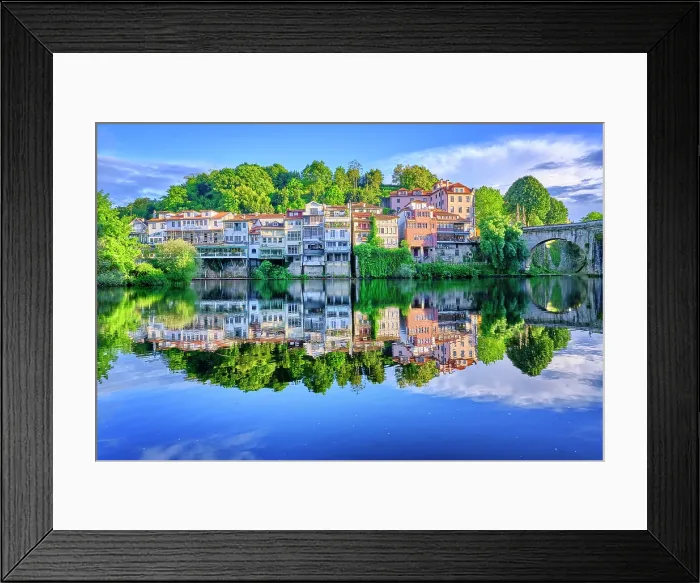 Framed Print : Amarante and the Tamega river. Minho, Portugal Framed Print : Amarante and the Tamega river. Minho, Portugal