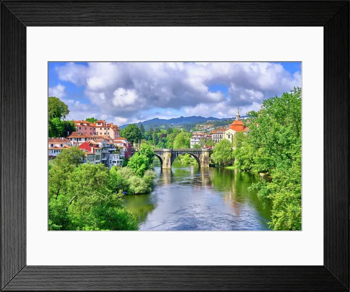 Framed Print : Amarante and the Tamega river. Minho, Portugal Framed Print : Amarante and the Tamega river. Minho, Portugal