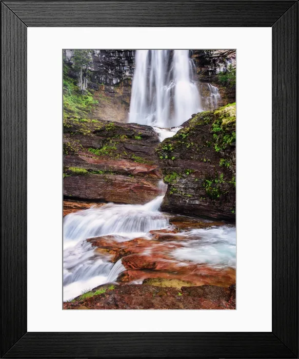 Framed Print : Virginia Falls, Gracler National Park, Montana, USA Framed Print : Virginia Falls, Gracler National Park, Montana, USA
