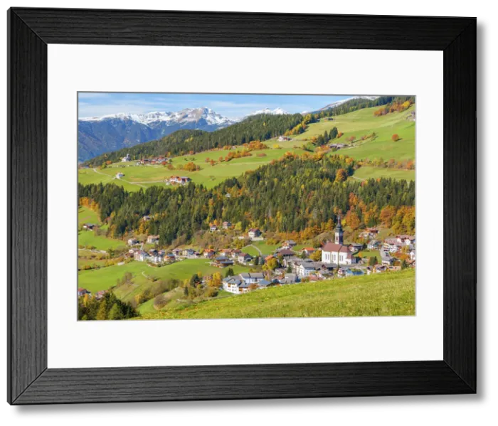 Framed Print : St. Peter village (San Pietro), Funes valley, South Tyrol, Trentino Alto Adige, Bolzano province, Italy Framed Print : St. Peter village (San Pietro), Funes valley, South Tyrol, Trentino Alto Adige, Bolzano province, Italy