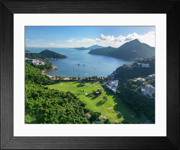 Framed Print : Hong Kong Golf Club and Deep Water Bay Beach, Hong Kong Island, Hong Kong, China Framed Print : Hong Kong Golf Club and Deep Water Bay Beach, Hong Kong Island, Hong Kong, China