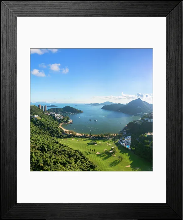Framed Print : Hong Kong Golf Club and Deep Water Bay Beach, Hong Kong Island, Hong Kong, China Framed Print : Hong Kong Golf Club and Deep Water Bay Beach, Hong Kong Island, Hong Kong, China
