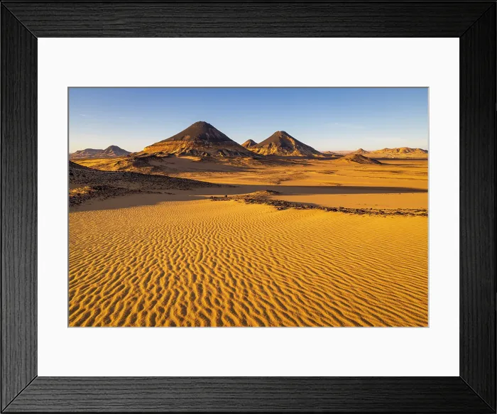 Framed Print : Old volcano in the Black Desert, Egypt, Africa Framed Print : Old volcano in the Black Desert, Egypt, Africa