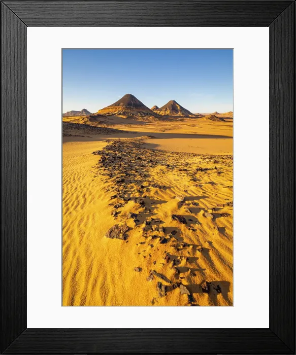 Framed Print : Old volcano in the Black Desert, Egypt, Africa Framed Print : Old volcano in the Black Desert, Egypt, Africa