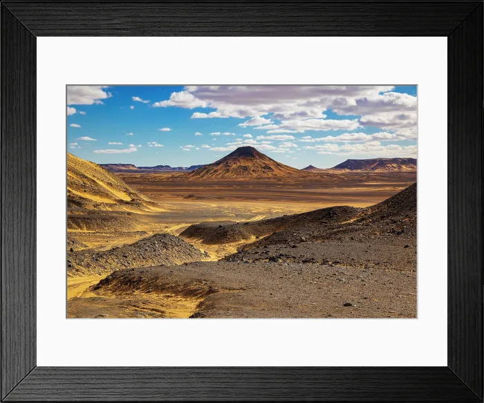 Framed Print : Black Desert, Egypt, Africa Framed Print : Black Desert, Egypt, Africa