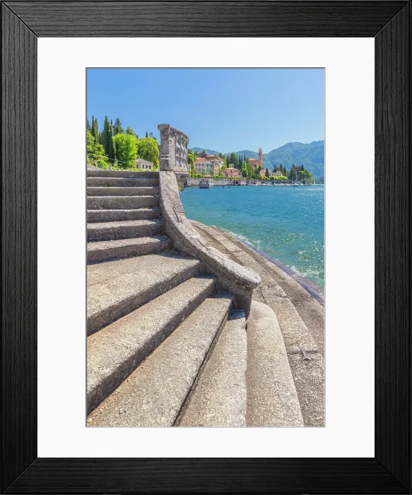 Framed Print : Staircase of the lake front, Tremezzo, Tremezzina, Greenway del Lago di Como path, lake Como, Como province, Lombardy, Italy Framed Print : Staircase of the lake front, Tremezzo, Tremezzina, Greenway del Lago di Como path, lake Como, Como province, Lombardy, Italy