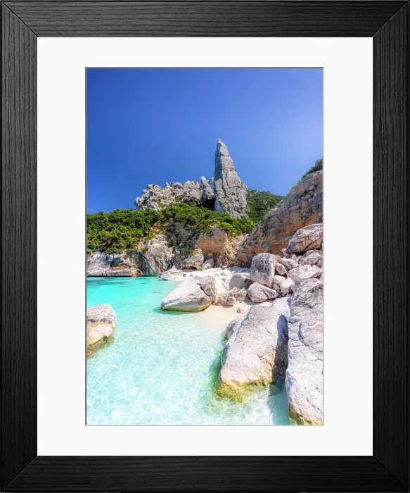 Framed Print : Monte Caroddi from the Beach of Cala Goloritze, Baunei, Ogliastra province, Sardinia, Italy Framed Print : Monte Caroddi from the Beach of Cala Goloritze, Baunei, Ogliastra province, Sardinia, Italy