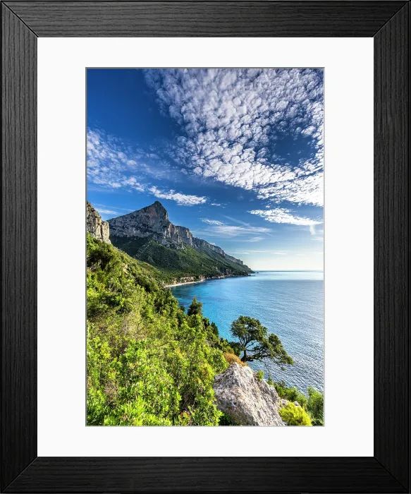 Framed Print : Punta Giradili, Pedra Longa, Baunei, Ogliastra province, Sardinia, Italy