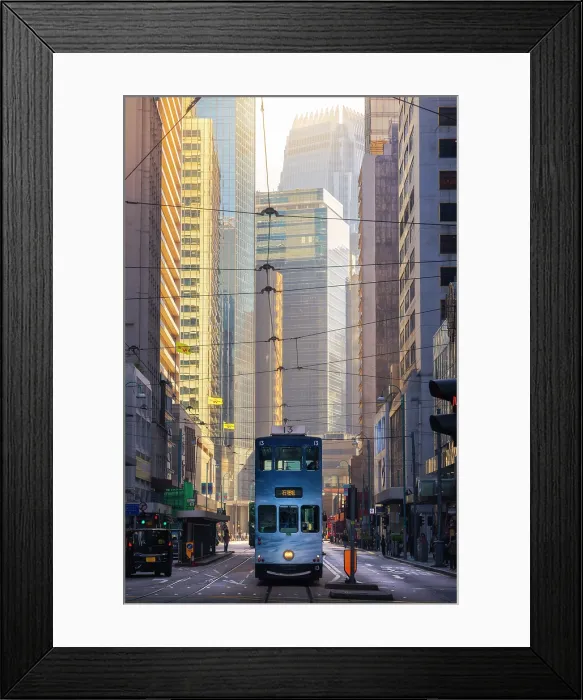 Framed Print : A tram in Western Market, Sheung Wan, Hong Kong island, Hong Kong, China Framed Print : A tram in Western Market, Sheung Wan, Hong Kong island, Hong Kong, China