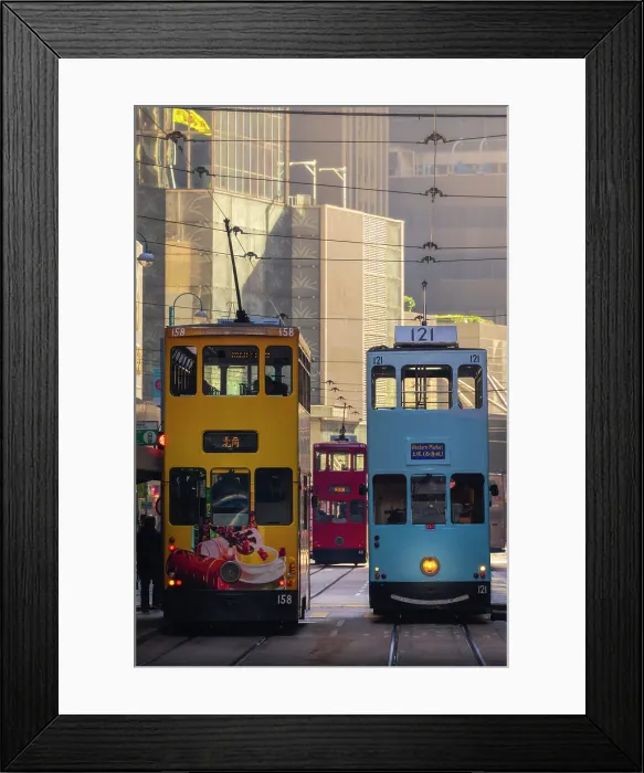 Framed Print : Tram in Western Market, Sheung Wan, Hong Kong island, Hong Kong, China Framed Print : Tram in Western Market, Sheung Wan, Hong Kong island, Hong Kong, China