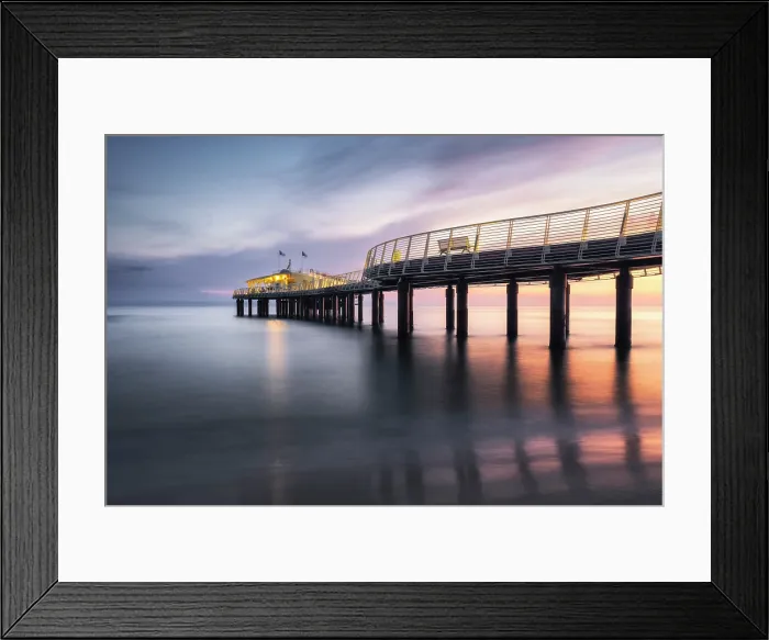 Framed Print : Jetty of Lido di Camaiore, province of Lucca, Versilia, Tuscany, Italy