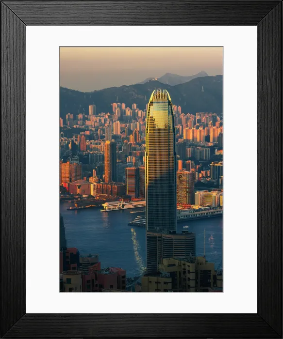 Framed Print : Hong Kong cityscape and International Finance Centre viewed from Victoria Peak, The Peak, Hong Kong island, Hong Kong, China Framed Print : Hong Kong cityscape and International Finance Centre viewed from Victoria Peak, The Peak, Hong Kong island, Hong Kong, China